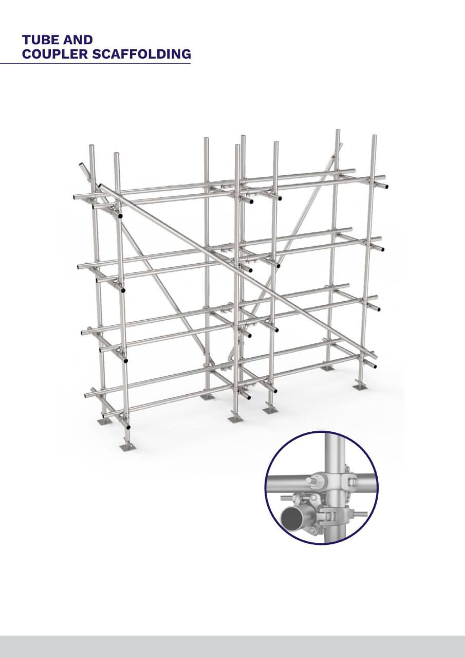 Scaffolding joint coupler rental for construction projects in Mundra, Gujarat